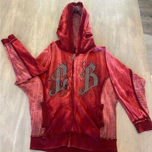 Women’s Crash and Burn zip up hoodie-Size M